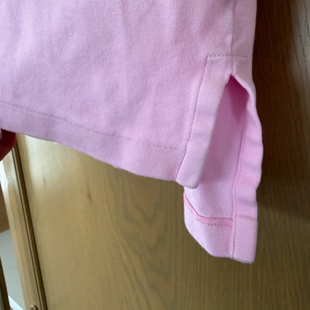 90's Era Ralph Lauren Baby Pink Polo Shirt for Men / Cotton / Light Blue Pony LG